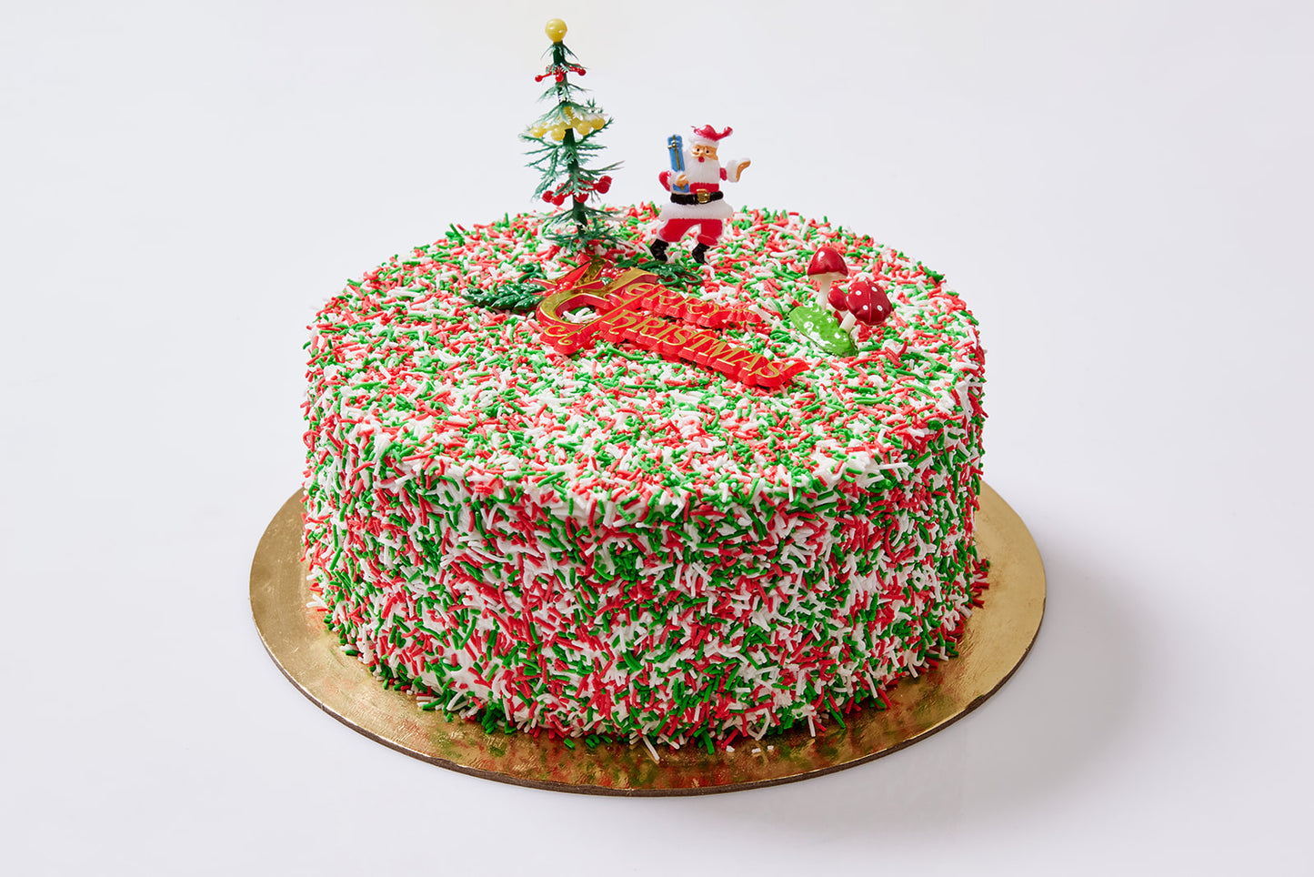 Maggio's Christmas Sprinkle Cake